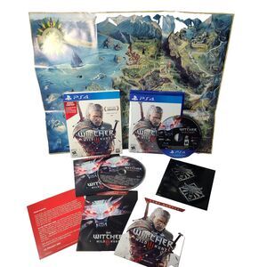 The Witcher 3 Wild Hunt Complete Sony PlayStation 4 PS4 -Slipcover Bonus Content